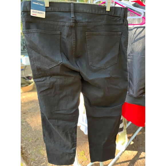 NWT Old Navy Black Athletic Taper Jeans – Men’s 36x32 – Brand New - Picture 1 of 4